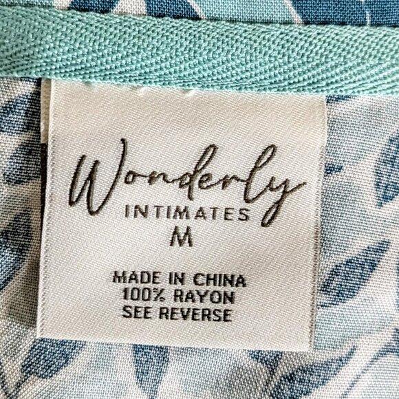 NEW - WONDERLY LOUNGE / SLEEPWEAR WITH FRINGED SLEEVES AND 3 BUTTON TOP (71443) - Picture 8 of 9